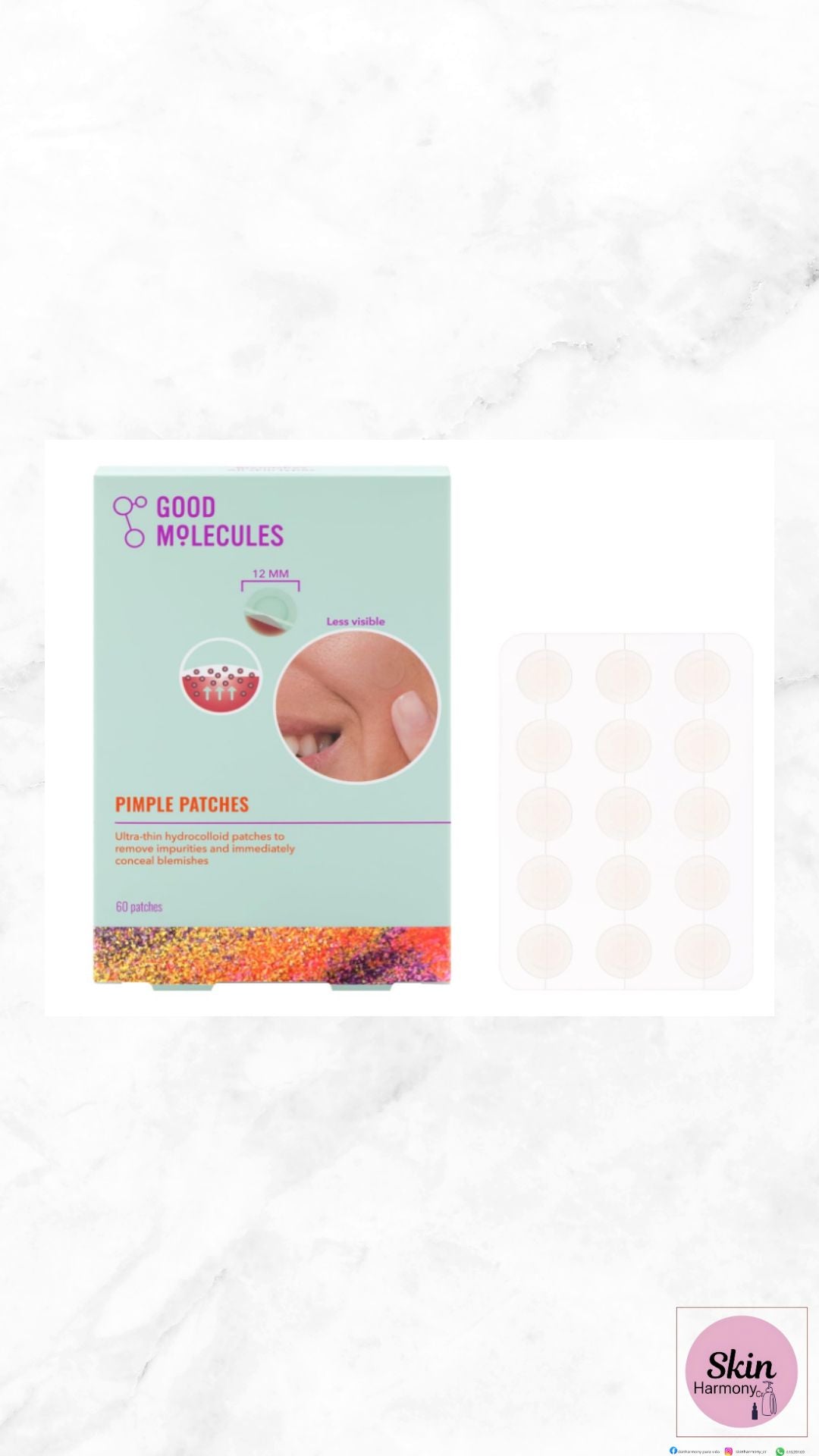 Good Molecules - Parches para Espinillas (60 parches)