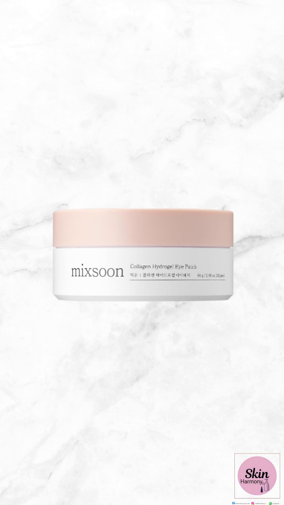 Mixsoon Parche para ojos de hidrogel de colágeno ( 30 pares)